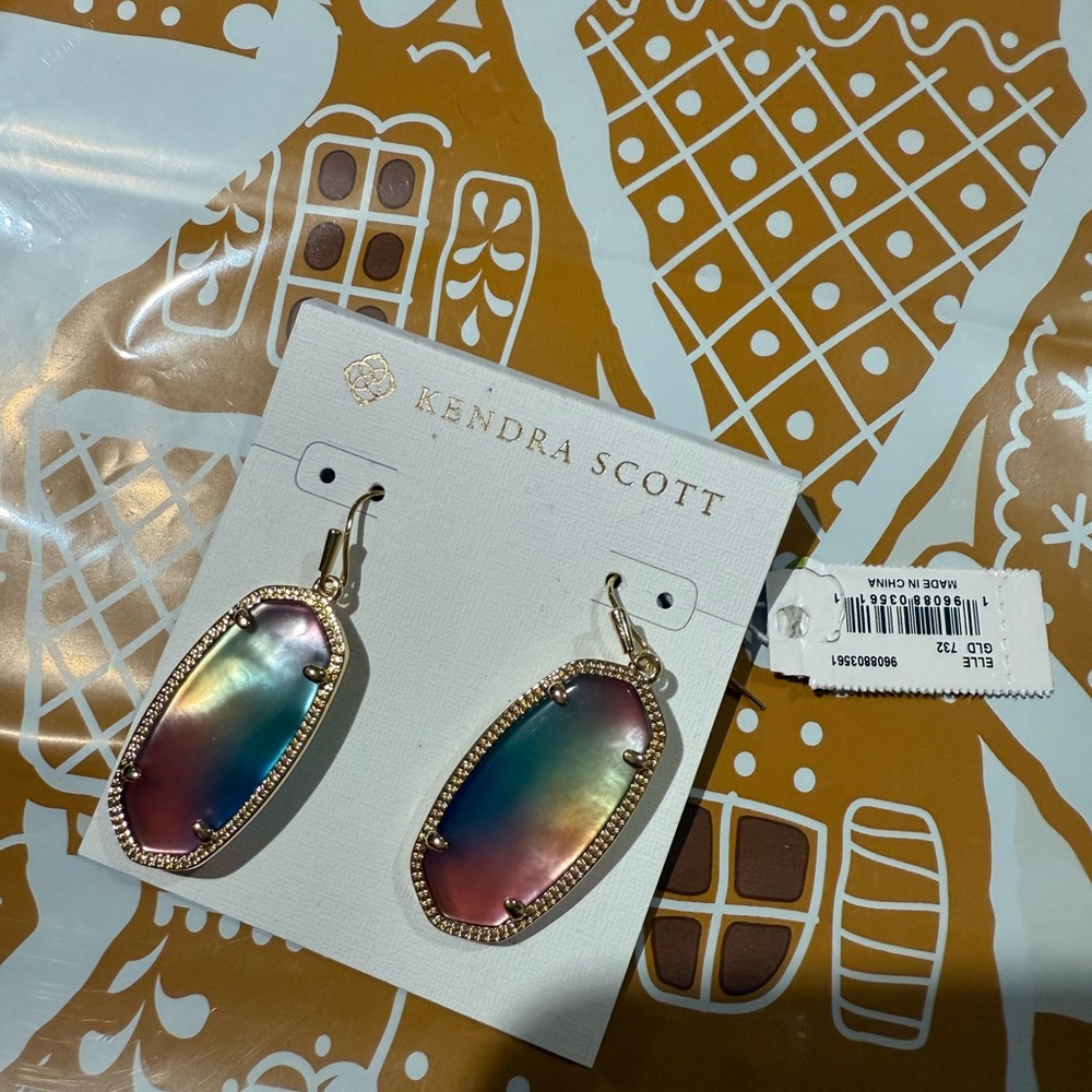 Kendra Scott Gold Iridescent Earrings